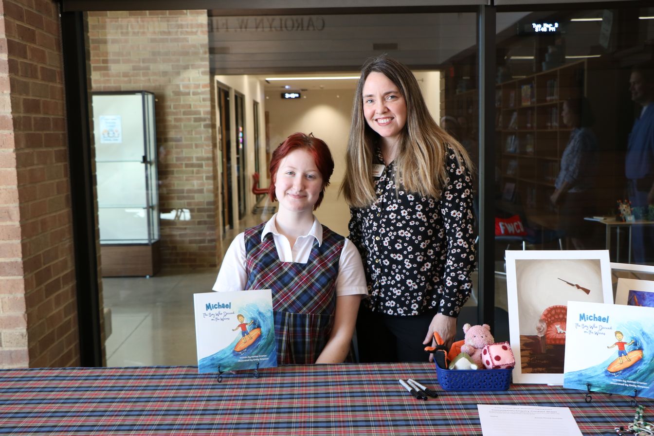 Student Illustrator Celebrated at Book Signing