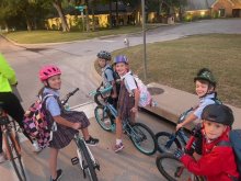 Pedaling Together: FWCD’s Lower School Bike Bus
