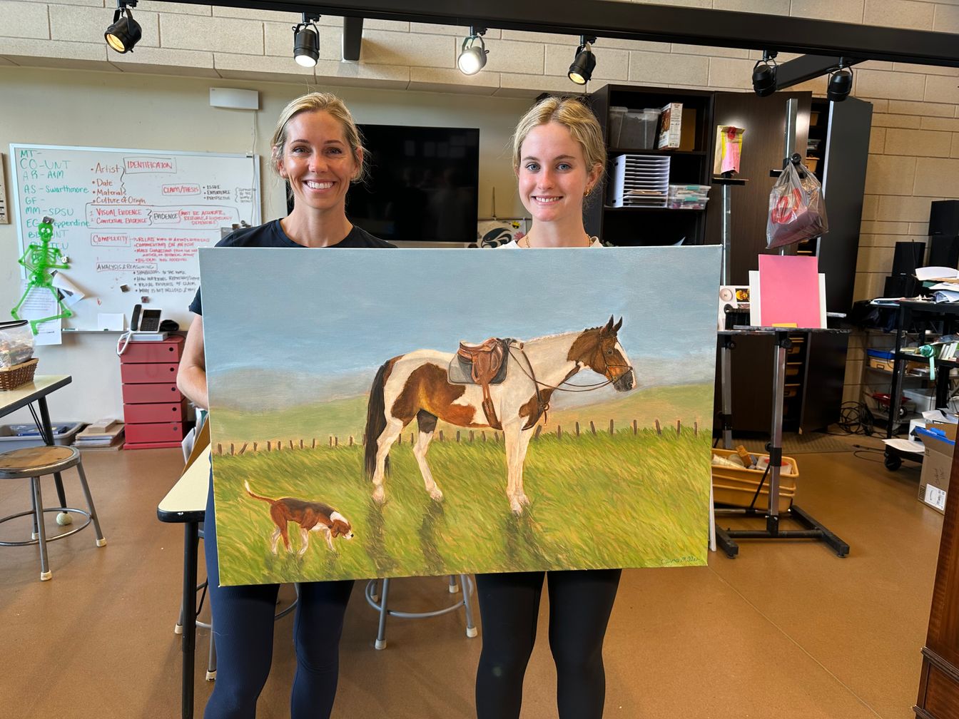 Live Painting, Live Auction: Senior Artist Shares Artistic Journey
