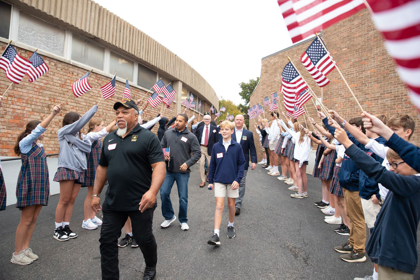 Middle School seventh graders hosted the annual Veterans Day program