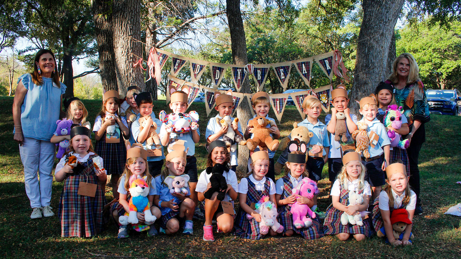 The four kindergarten classes donated approximately 400 stuffed animal bears to Cook Children’s Medical Center Prayer Bear Den.